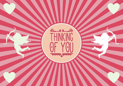 Transparent Valentine's Day Card with Cherub Design - Download Free Stock Videos Pikwizard.com