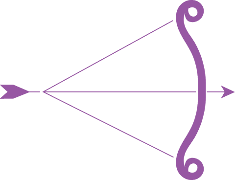 purple transparent sagittarius zodiac sign with bow and arrow - Download Free Stock Videos Pikwizard.com