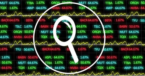 Magnifying Glass Over Stock Market Data Analyzing Trends - Download Free Stock Images Pikwizard.com
