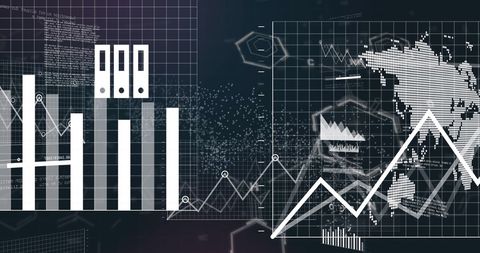 Business Analytics over DNA Helix with Medical Coding Visuals - Download Free Stock Images Pikwizard.com