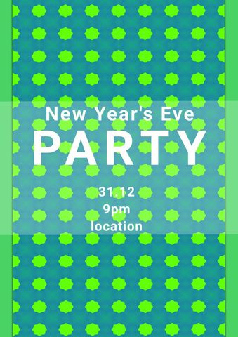 Festive New Year's Eve Party Invitation Poster - Download Free Stock Templates Pikwizard.com