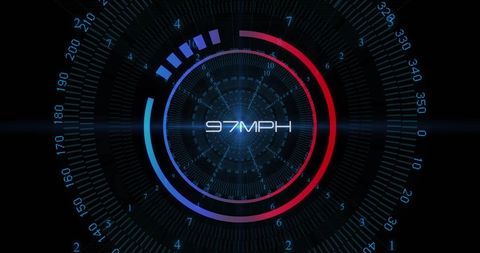 Digital Speedometer Display on Futuristic Interface Background - Download Free Stock Images Pikwizard.com