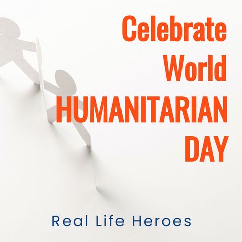 Celebrate World Humanitarian Day with Paperchain Figures - Download Free Stock Templates Pikwizard.com