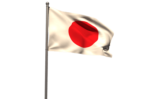 transparent waving japanese flag against clear backdrop - Download Free Stock Videos Pikwizard.com