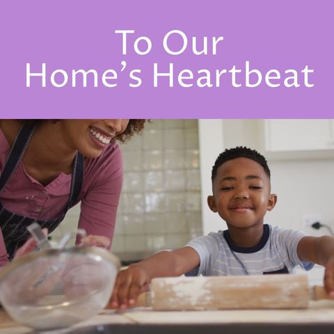 Joyful Mother and Son Baking Together in Kitchen
