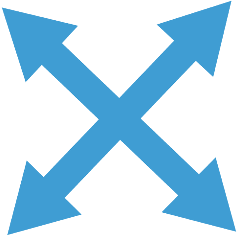 Crossed Blue Arrows on Transparent Background Vector Illustration - Download Free Stock Videos Pikwizard.com