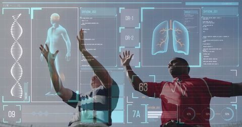 Rugby Teams Analyzing Biometric Data Technology in Action