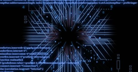 Digital Circuit Board with Data Processing Streams - Download Free Stock Images Pikwizard.com