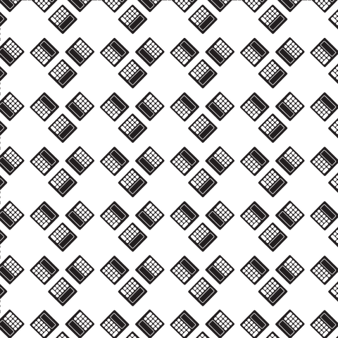 repetitive calculator pattern with black shapes on transparent background - Download Free Stock Videos Pikwizard.com