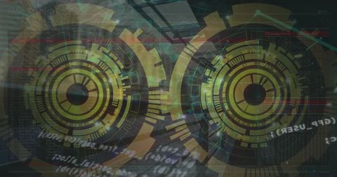 Futuristic Digital Interface with Tech Overlays and Data Streams - Download Free Stock Images Pikwizard.com