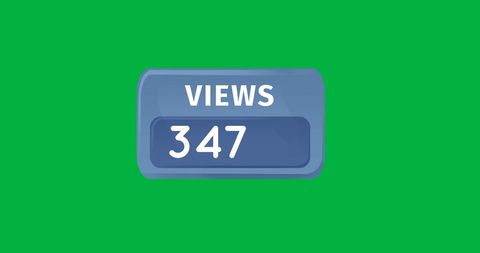 Digital View Count Screen with Number Display - Download Free Stock Images Pikwizard.com