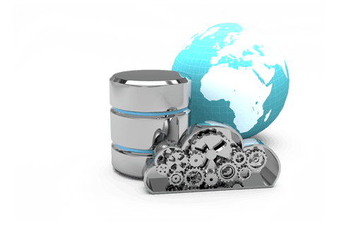 transparent technology concept with database cloud and globe - Download Free Stock Videos Pikwizard.com