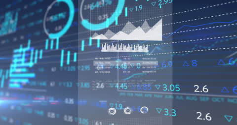 Digital Display of Stock Market Data and Analytics Visualization