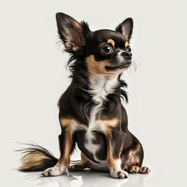 Close up of cute chihuahua dog on white background, created using generative ai technology - Download Free Stock Photos Pikwizard.com