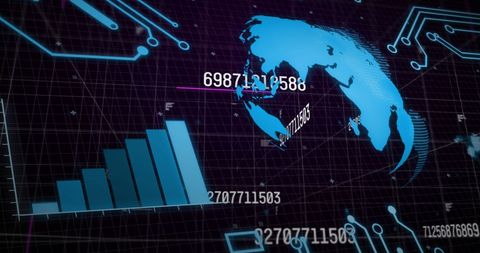 Global Data Processing and Digital Analytics Concept - Download Free Stock Images Pikwizard.com