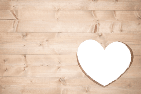 Transparent Heart Cutout on Wooden Wall Illustration Designed for Romance - Download Free Stock Videos Pikwizard.com