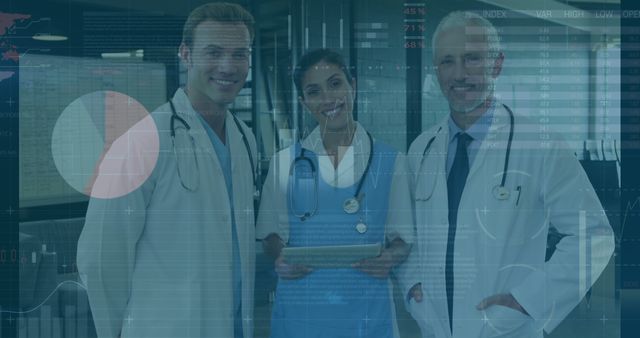 Healthcare Professionals Analyzing Medical Data on Digital Interface - Download Free Stock Images Pikwizard.com