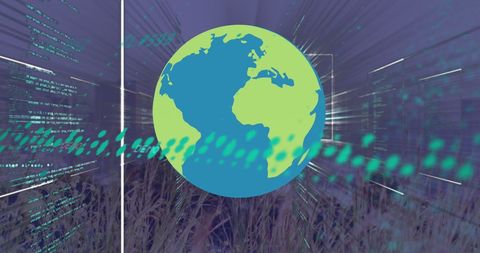 Futuristic global connectivity in digital technology network