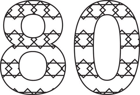 Decorative Eighty Pattern on Transparent Background for Celebrations - Download Free Stock Videos Pikwizard.com