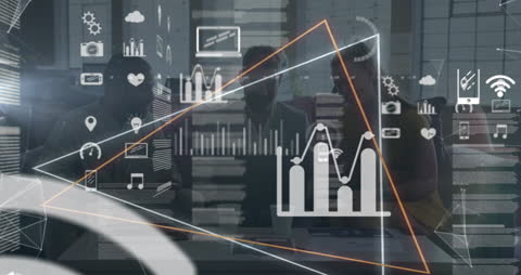 Digital Data Processing with Diverse Business Team in Modern Office