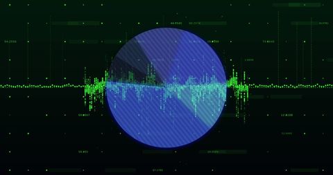 Abstract Data Waveform with Digital Elements Background - Download Free Stock Images Pikwizard.com