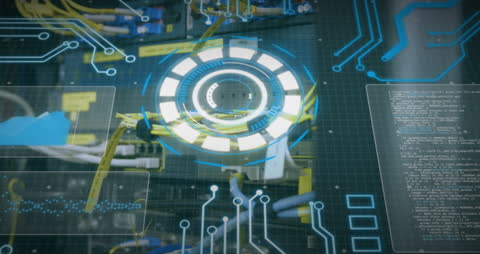 Digital Interface Superimposed Over Server Cables