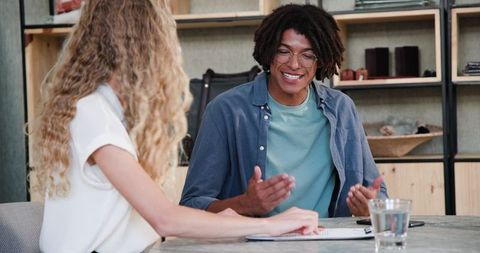 Diverse professionals collaborate on innovative business project