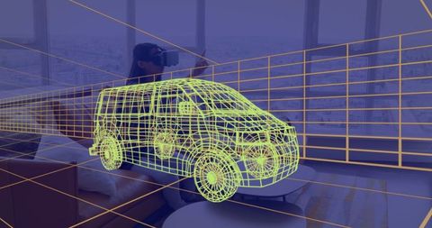 Virtual reality car design interface in modern home environment