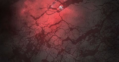 Abstract Red and Black Digital Interface with Moving Shapes