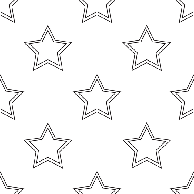 Black and White Star Pattern Isolated on Transparent Background - Download Free Stock Videos Pikwizard.com