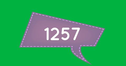 digital message notification on vibrant green background - Download Free Stock Images Pikwizard.com