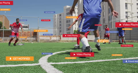 Virtual Social Media Overlay on Dynamic Soccer Game