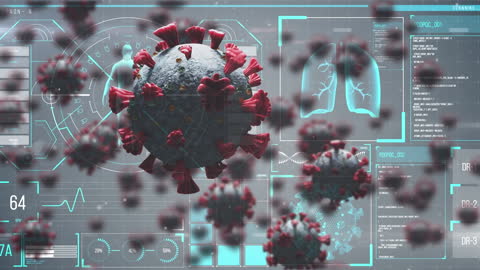 Digital Analysis of COVID-19 Virus Cells on Futuristic Interface