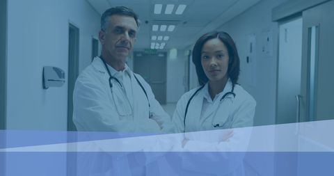 Confident Diverse Medical Team in Hospital Corridor - Download Free Stock Images Pikwizard.com