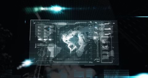 Digital Interface with Global Data and Connections - Download Free Stock Images Pikwizard.com