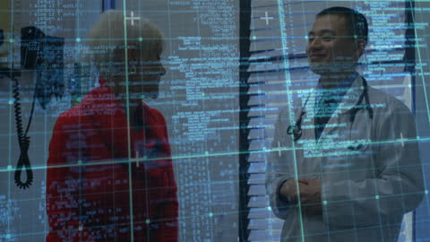 Technology in Healthcare: Doctor Consulting Senior Patient