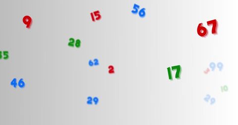 colorful numbers floating on gradient background - Download Free Stock Images Pikwizard.com
