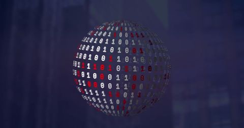 3D Binary Code Sphere Representing Global Digital Connectivity - Download Free Stock Images Pikwizard.com