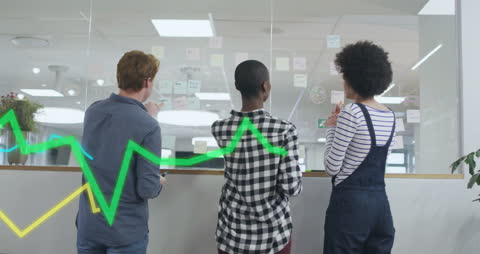 Diverse Team Engaged in Creative Workbrainstorming at Office