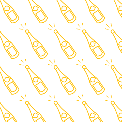 celebration yellow bottle pattern on transparent background - Download Free Stock Videos Pikwizard.com
