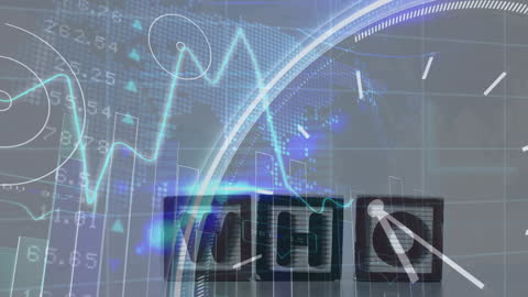 Digital Interface and Market Analysis Concept with Connections