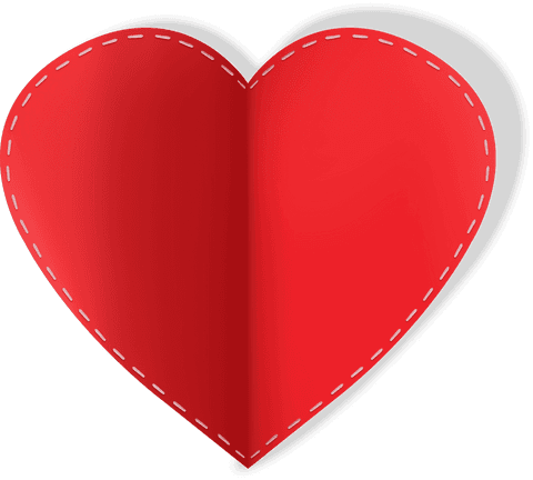 Transparent Red Heart with White Stitching - Download Free Stock Videos Pikwizard.com