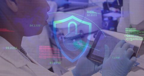 Healthcare Security Interface with Doctor Using Tablet - Download Free Stock Images Pikwizard.com