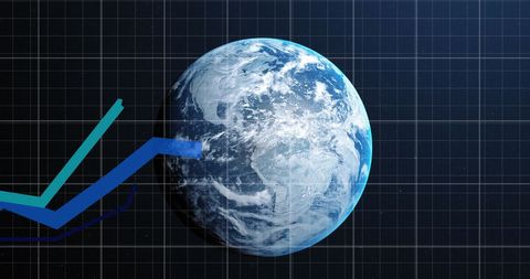 Global Data Analysis with Technology and Virtual Network - Download Free Stock Images Pikwizard.com