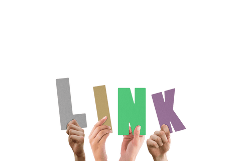 transparent hands holding colorful letters spelling link - Download Free Stock Videos Pikwizard.com