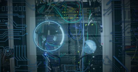 futuristic data processing and network technology interface - Download Free Stock Images Pikwizard.com
