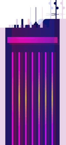 transparent gradient equalizer with neon rods and nodes - Download Free Stock Videos Pikwizard.com