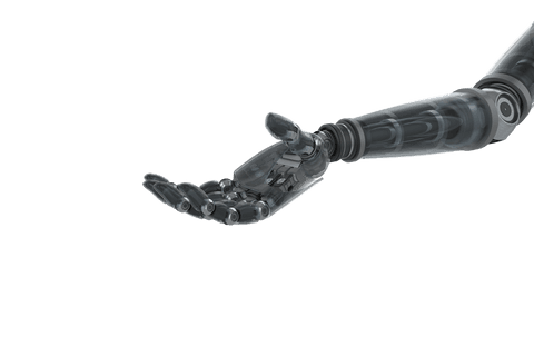 futuristic robot arm on transparent background - Download Free Stock Videos Pikwizard.com