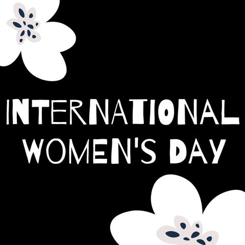 International women's day celebration with floral accents