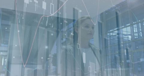Businesswoman Analyzing Financial Graphs and Data Visualizations - Download Free Stock Images Pikwizard.com
